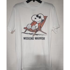 Snoopy 'weekend warrior' men's large shirt